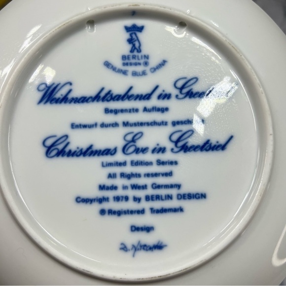 Christmas 1979 plate - Picture 2 of 8